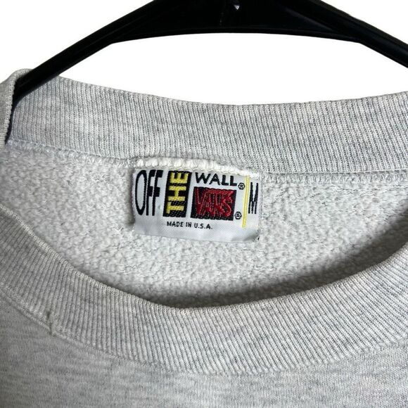 Vintage Early 90s Vans Take A Stand Swestshirt Made In USA Medium - Picture 5 of 5